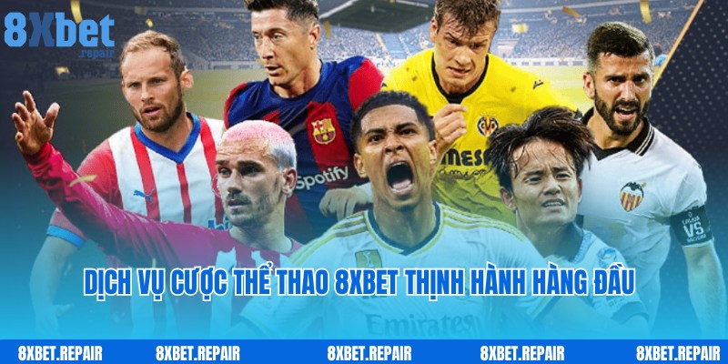 Dịch vụ cược thể thao 8xbet chuyên nghiệp, uy tín hàng đầu